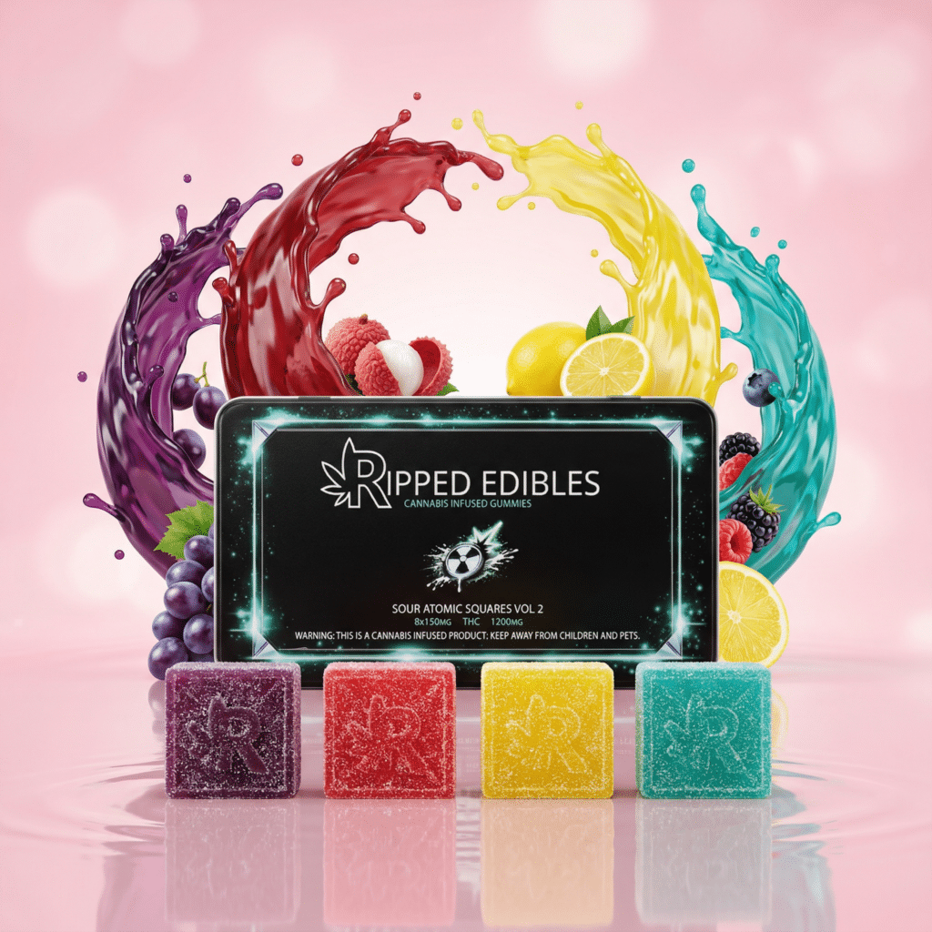SOUR ATOMIC SQUARES VOL 2 (1200mg THC)