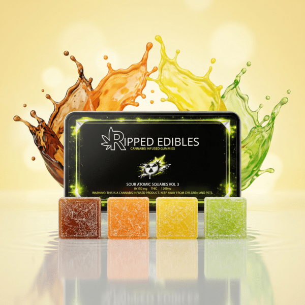 SOUR ATOMIC SQUARES VOL 3 (1200mg THC)